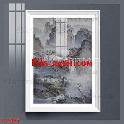 File ảnh File gốc in bộ tranh decor treo tráng gương canvas FA3185 (gốc) in poster