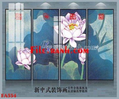 File gốc File gốc in bộ tranh decor treo tráng gương canvas FA334 (in mica) làm bảng hiệu