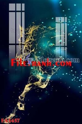 File ảnh gốc File gốc in bộ tranh decor treo tráng gương canvas FA3457 không vỡ nét