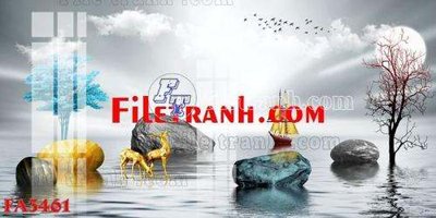File gốc File gốc in bộ tranh decor treo tráng gương canvas FA3461 (AI/EPS) cho in ấn