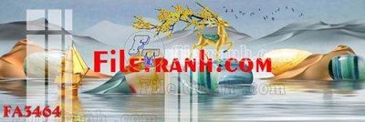 File gốc File gốc in bộ tranh decor treo tráng gương canvas FA3464 (PNG) không nền chất lượng