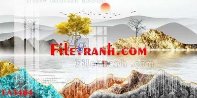 File in mica File gốc in bộ tranh decor treo tráng gương canvas FA3484 (bản gốc) sắc sảo