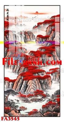 Tải về hình ảnh gốc File gốc in bộ tranh decor treo tráng gương canvas FA3545 sắc nét