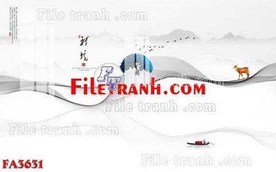 File tranh File gốc in bộ tranh decor treo tráng gương canvas FA3631 (bản gốc) in lụa 5D