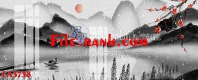 File gốc File gốc in bộ tranh decor treo tráng gương canvas FA3738 (in lụa) tranh phong thủy