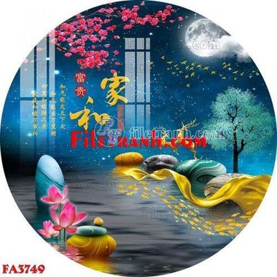 Tải file File gốc in bộ tranh decor treo tráng gương canvas FA3749 (gốc) làm file thiết kế