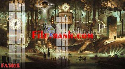 File tranh File gốc in bộ tranh decor treo tráng gương canvas FA3812 (ảnh gốc) in trần nhà