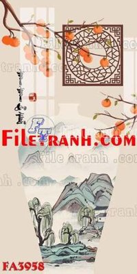Download file gốc File gốc in bộ tranh decor treo tráng gương canvas FA3958 (in lụa) tranh 3D