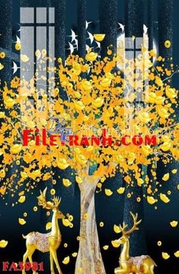 File gốc File gốc in bộ tranh decor treo tráng gương canvas FA3981 (trang trí) phòng ngủ