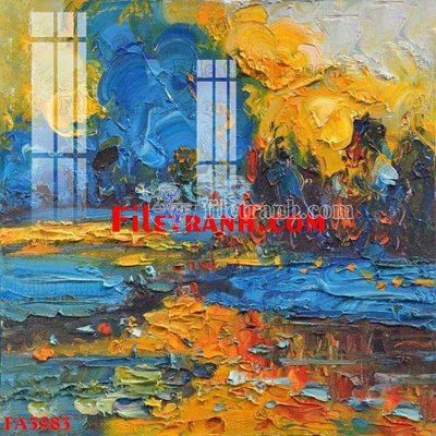 Tải về hình ảnh gốc File gốc in bộ tranh decor treo tráng gương canvas FA3983 sắc nét