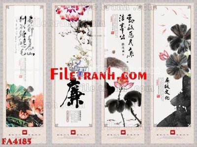 File in ấn File gốc in bộ tranh decor treo tráng gương canvas FA4185 (bản gốc) sắc nét
