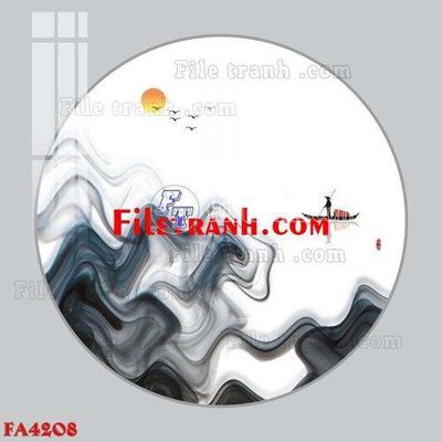 Download file gốc File gốc in bộ tranh decor treo tráng gương canvas FA4208 (in lụa) hoa lá