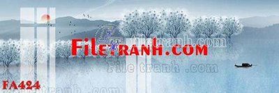 File in trần File gốc in bộ tranh decor treo tráng gương canvas FA424 (file gốc) xuyên sáng
