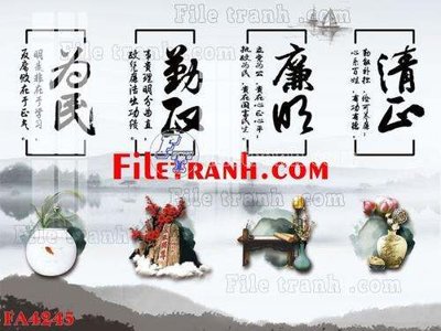 File gốc File gốc in bộ tranh decor treo tráng gương canvas FA4245 (in lụa) tranh thuận buồm