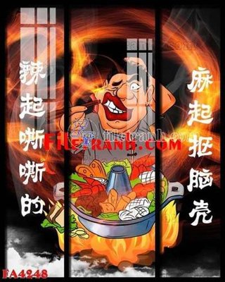 File ảnh File gốc in bộ tranh decor treo tráng gương canvas FA4248 (gốc) cho trang trí nhà hàng