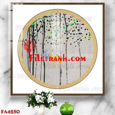 Tải file File gốc in bộ tranh decor treo tráng gương canvas FA4250 (gốc) làm tranh trang trí