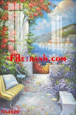 File tranh gốc File gốc in bộ tranh decor treo tráng gương canvas FA4269 (sắc nét từng chi tiết)