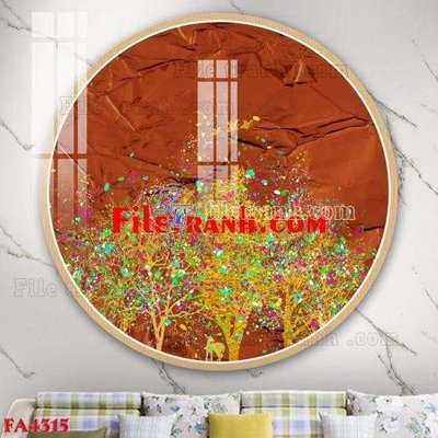 File in trần File gốc in bộ tranh decor treo tráng gương canvas FA4315 (bản gốc) trời sao