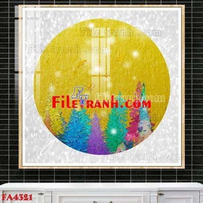 File gốc File gốc in bộ tranh decor treo tráng gương canvas FA4321 (in tráng gương) hiện đại