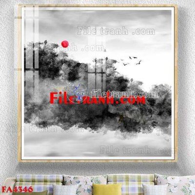 File in trần File gốc in bộ tranh decor treo tráng gương canvas FA4346 (file gốc) xuyên sáng