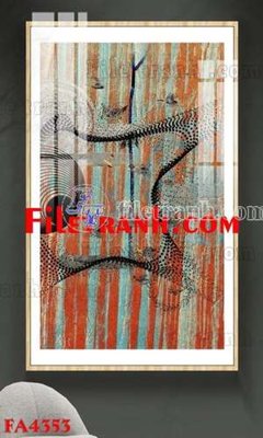 File in ấn File gốc in bộ tranh decor treo tráng gương canvas FA4353 (bản gốc) sắc nét