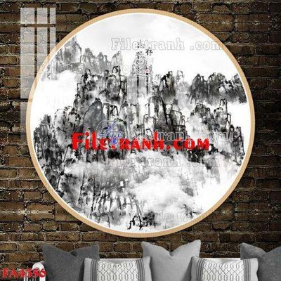 File gốc File gốc in bộ tranh decor treo tráng gương canvas FA4356 (in lụa) họa tiết 3D
