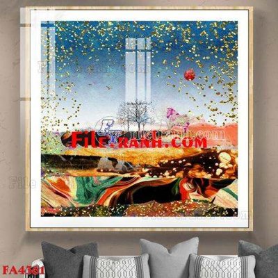 Download file tranh PSD File gốc in bộ tranh decor treo tráng gương canvas FA4361 để chỉnh sửa