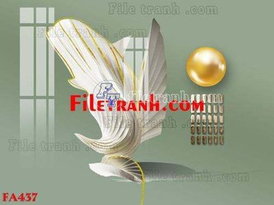 File gốc File gốc in bộ tranh decor treo tráng gương canvas FA437 (phong cách) tối giản