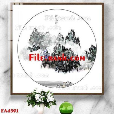 File gốc in mica File gốc in bộ tranh decor treo tráng gương canvas FA4391 chất lượng