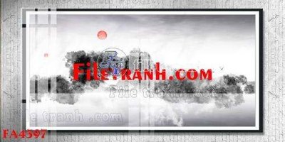 File gốc File gốc in bộ tranh decor treo tráng gương canvas FA4397 (in lụa) tranh thuận buồm