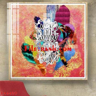 File ảnh File gốc in bộ tranh decor treo tráng gương canvas FA4420 (gốc) in PP, decal