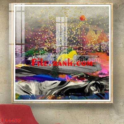 File PSD in ấn File gốc in bộ tranh decor treo tráng gương canvas FA4439 (chất lượng cao)