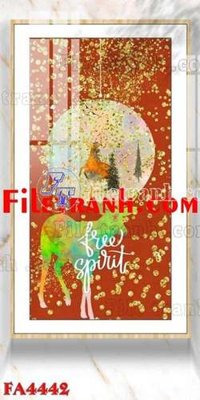 Download file File gốc in bộ tranh decor treo tráng gương canvas FA4442 (chất lượng in ấn)
