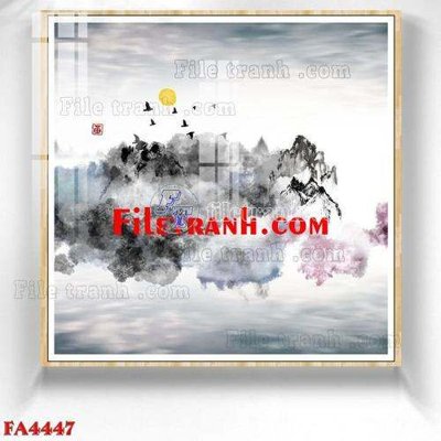 Tải về hình ảnh gốc File gốc in bộ tranh decor treo tráng gương canvas FA4447 sắc nét