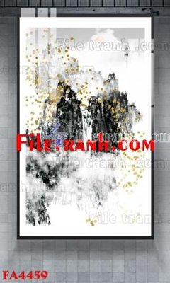 File ảnh File gốc in bộ tranh decor treo tráng gương canvas FA4459 (gốc) dùng in Pano