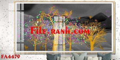 File in ấn File gốc in bộ tranh decor treo tráng gương canvas FA4479 (bản gốc) chất lượng cao