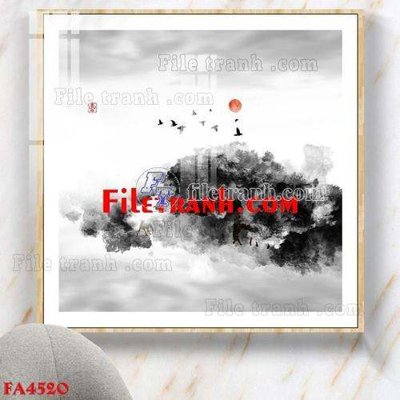 File PSD File gốc in bộ tranh decor treo tráng gương canvas FA4520 (gốc) cho in quảng cáo