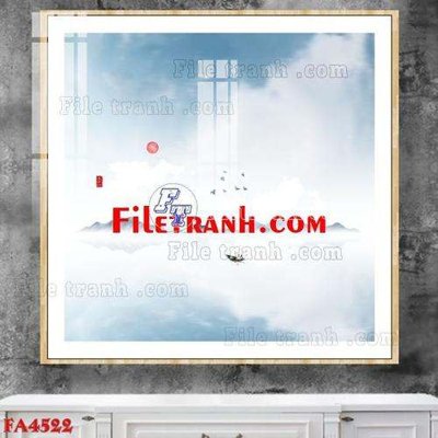 File tranh in tráng gương File gốc in bộ tranh decor treo tráng gương canvas FA4522 (siêu nét)