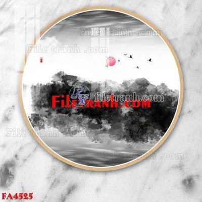 Ảnh gốc File gốc in bộ tranh decor treo tráng gương canvas FA4525 (độ nét cao) in mica
