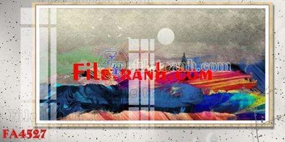Tải file File gốc in bộ tranh decor treo tráng gương canvas FA4527 (gốc) làm file quảng cáo