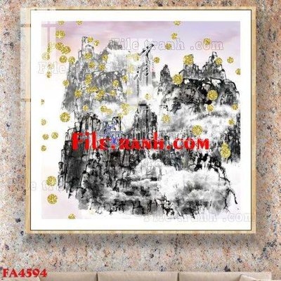 Hình ảnh gốc File gốc in bộ tranh decor treo tráng gương canvas FA4594 (để in khổ lớn)