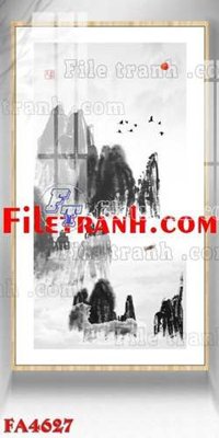 File tranh File gốc in bộ tranh decor treo tráng gương canvas FA4627 (gốc) in film