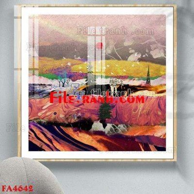 File gốc in mica File gốc in bộ tranh decor treo tráng gương canvas FA4642 chất lượng