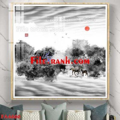 Tải file File gốc in bộ tranh decor treo tráng gương canvas FA4666 (gốc) làm tranh treo tường
