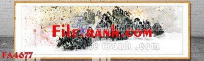 File gốc File gốc in bộ tranh decor treo tráng gương canvas FA4677 (thiết kế) cho in ấn
