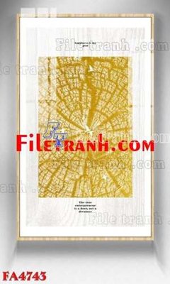 File tranh File gốc in bộ tranh decor treo tráng gương canvas FA4743 (gốc) in trên kính