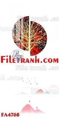 File gốc in tráng gương File gốc in bộ tranh decor treo tráng gương canvas FA4768 chi tiết