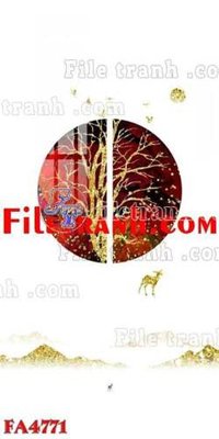 File in mica File gốc in bộ tranh decor treo tráng gương canvas FA4771 (bản gốc) sắc sảo