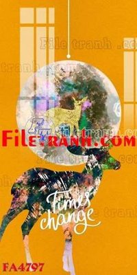 File PSD File gốc in bộ tranh decor treo tráng gương canvas FA4797 (chất lượng in ấn)