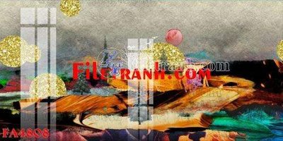 File gốc File gốc in bộ tranh decor treo tráng gương canvas FA4808 (cho in ấn) từ Filetranh.com